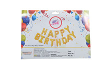Load image into Gallery viewer, Let's Party Happy Birthday Balloon Gold (16 Inch), 13 Pcs Reusable