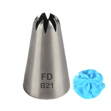 Load image into Gallery viewer, FineDecor Large Piping Tip, Stainless Steel Icing Piping Nozzle Tip, Cake Decorating Tools Cream Puff Decor Pastry Icing Tool for Baker, 1psc (B21)