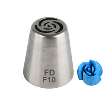 Load image into Gallery viewer, FineDecor Russian Piping Tip, Cake Decoration Nozzle Cream Icing Nozzle Tip Stainless Steel Nozzle Cream Puff Decor Pastry Icing Tool, 1psc (F10)