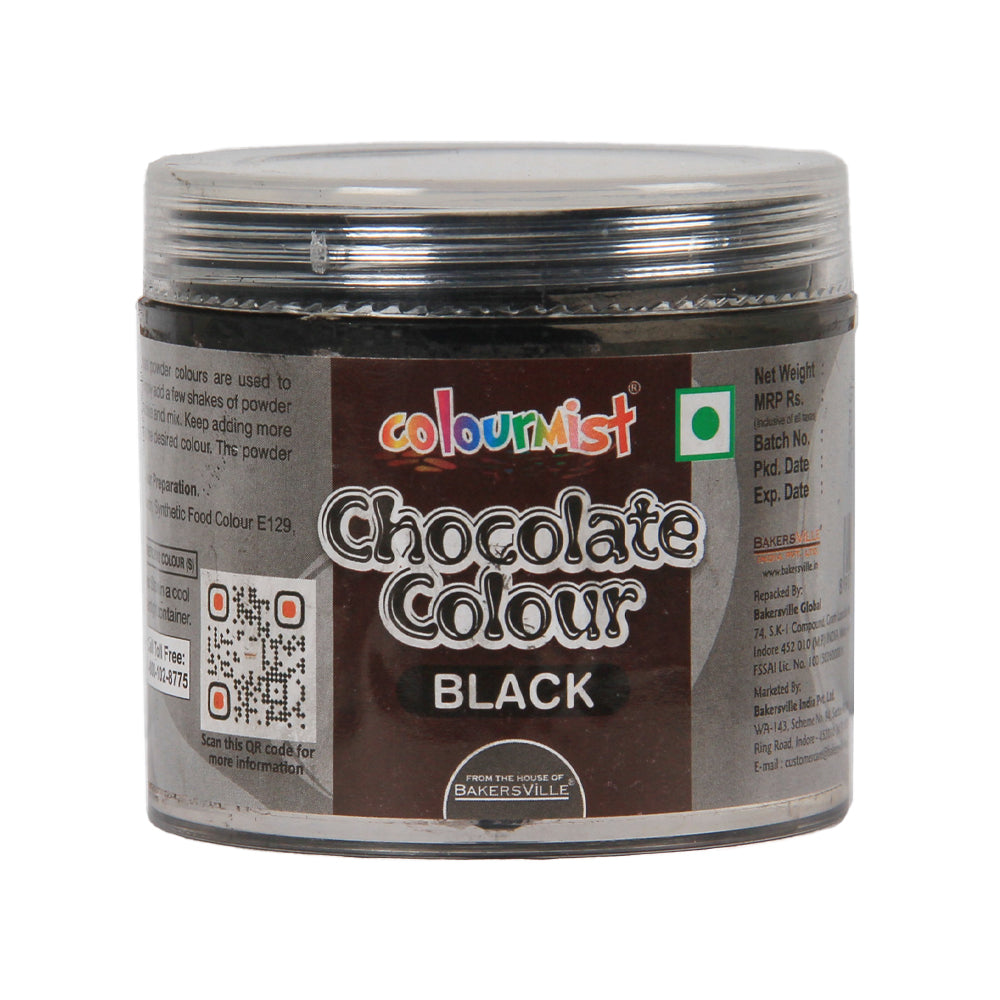 Colourmist Edible Chocolate Powder Colour (Black), 15gm