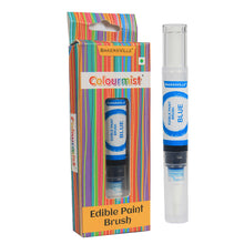 Load image into Gallery viewer, Colourmist Edible Paint Brush With Vibrant Colour Paint ( Blue ) | Food Colour Paint Brush For Dessert | 1pc
