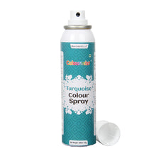 Load image into Gallery viewer, Colourmist Premium Colour Spray (Turquoise),100ml | Cake Decorating Spray Colour for Cakes, Cookies, Cupcakes Or Any Consumable For A Dazzling Effect
