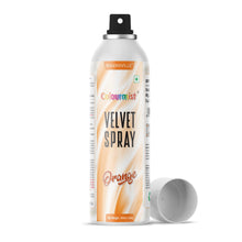 Load image into Gallery viewer, Colourmist Velvet Spray ( Orange ), 400ml | Premium Cocoa Velvet Butter Spray Color for Frozen Dessets & Cakes | ( Orange ) | 400ml