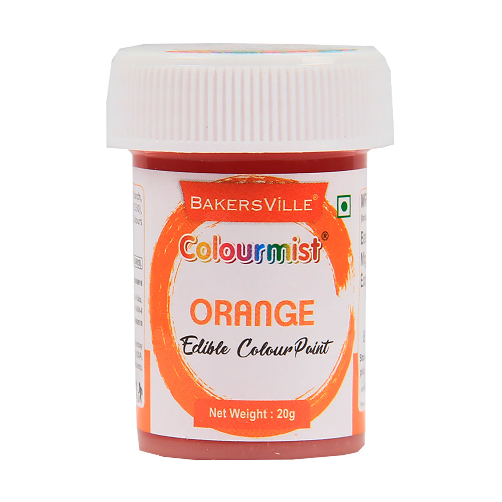 Colourmist Edible Colour Paint ( Orange ), 20g | Food Paint Colour For Cake / Icing / Fondant / Craft | 20g