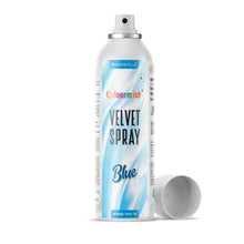 Load image into Gallery viewer, Colourmist Velvet Spray ( Blue ), 100ml | Premium Cocoa Velvet Butter Spray Color for Frozen Dessets & Cakes | ( Blue ) | 100ml