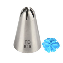 Load image into Gallery viewer, FineDecor Large Piping Tip, Stainless Steel Icing Piping Nozzle Tip, Cake Decorating Tools Cream Puff Decor Pastry Icing Tool for Baker, 1psc (B19)