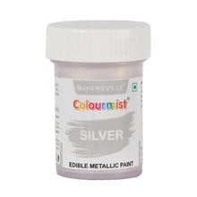 Load image into Gallery viewer, Colourmist Edible Metallic Paint (Silver), For Cake / Icing / Fondant / Craft, 20g