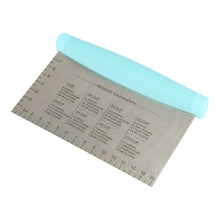 Load image into Gallery viewer, FineDecor Dough Scraper & Chopper Stainless Steel Dough Scraper Pastry Cutter Chopper with Measurement - FD 3205