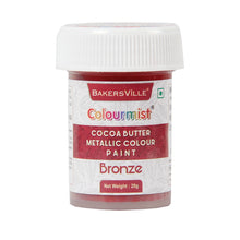 Load image into Gallery viewer, Colourmist Cocoa Butter Metallic Colour Paint (Metallic Bronze), 20g | Color Paint For Chocolate, Icing, Airbrush, Gumpaste | Metallic Bronze, 20g
