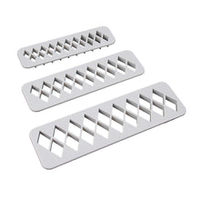 Load image into Gallery viewer, FineDecor Diamond Shape Cookie Cutter / Fondant Cutter & Embosser - Geometric Cutter Set, FD 3364