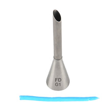 Load image into Gallery viewer, FineDecor Cream Icing Piping Nozzle Tip Stainless Steel Nozzle Cream Puff Decor Pastry Icing Piping Tool, 1 Piece (G1)