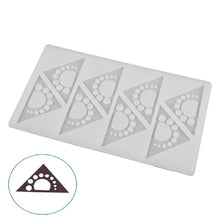 Load image into Gallery viewer, FineDecor Small Designed Hollow Triangle Shape Chocolate Garnishing Sheet For Chocolate And Cake Decoration (8 Cavity),FD 3360