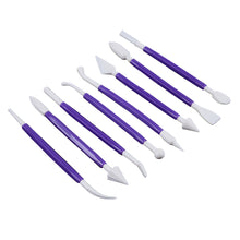 Load image into Gallery viewer, FineDecor Sugar Craft Modeling Tools, Fondant Sculpting Tools, Cake Decorating Tools, Kit for Clay Ceramic Pottery Shaping (8 Pcs X 1 Set) FD 3411