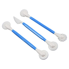 Load image into Gallery viewer, FineDecor 3Pcs Sugar Craft Modeling Tools, Fondant Sculpting Tools, DIY Kit for Clay Ceramic Pottery Shaping - (3 Pcs X 1 Set) - FD 3410