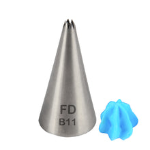 Load image into Gallery viewer, FineDecor Large Piping Tip, Stainless Steel Icing Piping Nozzle Tip, Cake Decorating Tools Cream Puff Decor Pastry Icing Tool for Baker 1psc (B11)