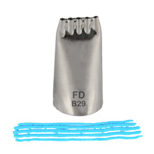 Load image into Gallery viewer, FineDecor Large Piping Tip, Stainless Steel Icing Piping Nozzle Tip, Cake Decorating Tools Cream Puff Decor Pastry Icing Tool for Baker, 1psc (B29)