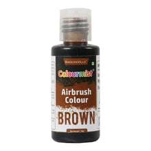 Load image into Gallery viewer, Colourmist Edible Concentrated Vibrant Airbrush Colour (BROWN), 50g | Airbrush Colour For Cakes, Choclate, Fondant, Icing and more | BROWN, 50g