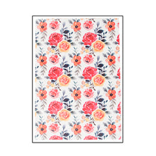 Load image into Gallery viewer, FooDecor Proffessionals Printed Edible Wafer Paper Sheet, Cake Decoration Sheet, Floral Design Theme Dye Frosting Sheet, Cake Wrap, A4 Size - BV 3036