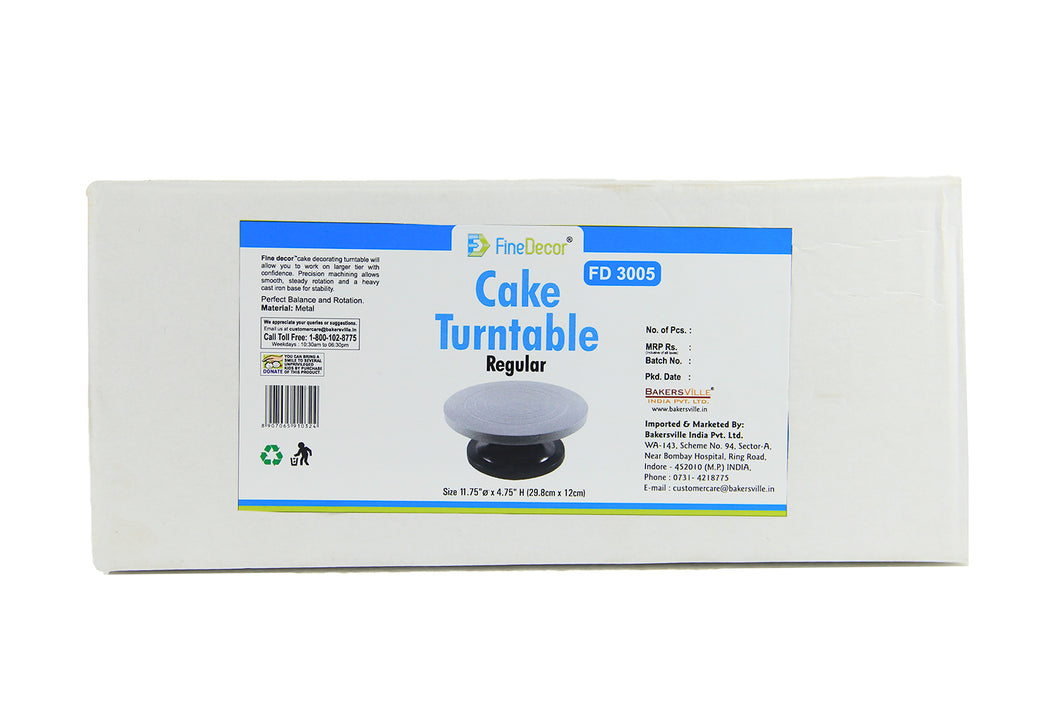 FINEDECOR CAKE TURNTABLE (REGULAR) - FD 3005