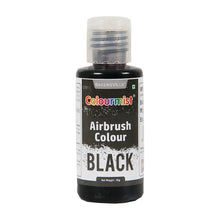 Load image into Gallery viewer, Colourmist Edible Concentrated Vibrant Airbrush Colour (BLACK), 50g | Airbrush Colour For Cakes, Choclate, Fondant, Icing and more | BLACK, 50g