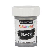Load image into Gallery viewer, Colourmist Edible Metallic Paint (Black), For Cake / Icing / Fondant / Craft, 20g