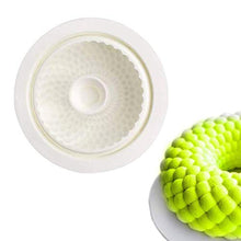 Load image into Gallery viewer, FineDecor Round Grid Shape Silicone Mousse Cake Mould, Non-stick Round Shape Silicone Mould Tray for Baking, Dessert, Biscuit and Soap, FD 3175