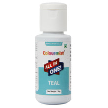 Load image into Gallery viewer, Colourmist All In One Food Colour (Teal), 30g | Multipurpose Concentrated Food Color for Chocolates, Icing, Sweets, Fondant &amp; for All Food Products
