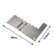 Load image into Gallery viewer, FineDecor Cake Scraper / Cake Edge Shaper / Cake Smoother, Cake Icing Scraper Cake Smoother Scraper Cutters Smoother Tool - FD 3348
