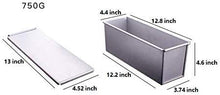 Load image into Gallery viewer, FineDecor Premium Big Nonstick Aluminium Steel Bread Mould/Loaf Pan/Bread Pan/Toast Mould/Bread Tin with Cover Bakeware (Silver) for 750 gm, FD 3311