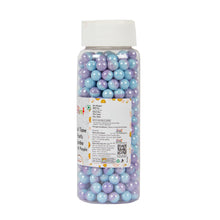 Load image into Gallery viewer, Glint Dual Tone Pearl Balls for Cake Decoration ( 7mm ) ( Blue &amp; Purple ), 150g | Dual Colour Cake Sprinkle For Cake Decoration | 150g
