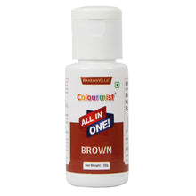 Load image into Gallery viewer, Colourmist All In One Food Colour (Brown), 30g | Multipurpose Concentrated Food Color for Chocolates, Icing, Sweets, Fondant &amp; for All Food Products
