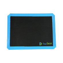 Load image into Gallery viewer, FineDecor Non-Stick Silicone Baking Mat Fiber Glass (15.8 *11.8inch)/(40*30cm) Small Size for Cake Cookie Macaron, Black (SMALL) - FD 3389