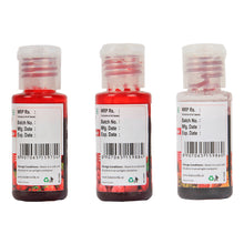 Load image into Gallery viewer, Colourmist Oil Colour With Flavour, Pack Of 3 (STRAWBERRY, RASPBERRY, MIXED FRUIT), 30g Each | Chocolate Oil Assorted Flavour with Natural Colour