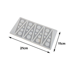 Load image into Gallery viewer, FineDecor Triangle Shape Chocolate Garnishing Sheet For Chocolate And Cake Decoration With 3 Dots Design Silicone Garnishing Mould (8 Cavity),FD 3358