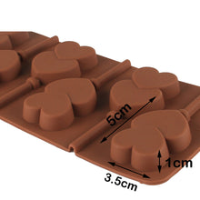 Load image into Gallery viewer, Finedecor Silicone Double Heart Lollipop Mould - FD 3161, (6 Cavities)