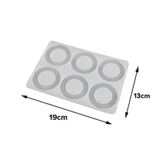 Load image into Gallery viewer, FineDecor Circle Pattern Silicone Chocolate Garnishing Mould (6 Cavity), Ring Pattern Chocolate Garnishing Mould,FD 3353