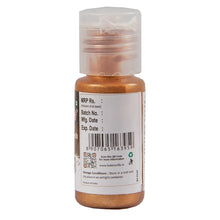 Load image into Gallery viewer, Colourmist Concentrated Vibrant Airbrush Metallic Food Colour (METALLIC COPPER), 20g | Airbrush Colour For Cakes, Choclate, Fondant, Icing and more