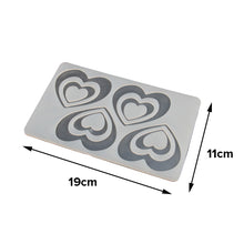 Load image into Gallery viewer, FineDecor Heart Shape Chocolate Garnishing Sheet For Chocolate And Cake Decoration (4 Cavity),FD 3357