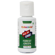 Load image into Gallery viewer, Colourmist All In One Food Colour (Forest Green), 30g | Multipurpose Concentrated Color for Chocolates, Icing, Sweet, Fondant &amp; for All Food Products
