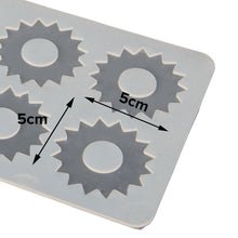 Load image into Gallery viewer, FineDecor Jagged Round Pattern Silicone Chocolate Garnishing Mould (8 Cavity), Garnishing Sheet For Chocolate And Cake Decoration, FD 3518