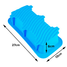 Load image into Gallery viewer, FineDecor Silicone Fruit Cake Bakeware Pan Mould, Bread/ Loaf/ Quiche/ Lasagna/ Pot Pies Non Stick Silicone Mould, Blue, 23*10*6 cm - FD 3183