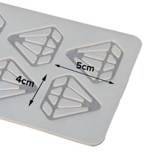 Load image into Gallery viewer, FineDecor Diamond Pattern Silicone Chocolate Garnishing Mould (6 Cavity), Diamond Shape Garnishing Sheet For Chocolate And Cake Decoration, FD 3517