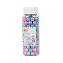 Load image into Gallery viewer, Glint Dual Tone Pearl Balls for Cake Decoration ( 10mm ) ( Blue & Pink ), 150g | Dual Colour Cake Sprinkle For Cake Decoration | 150g