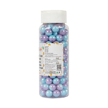 Load image into Gallery viewer, Glint Dual Tone Pearl Balls for Cake Decoration ( 10mm ) ( Blue & Purple ), 150g | Dual Colour Cake Sprinkle For Cake Decoration | 150g