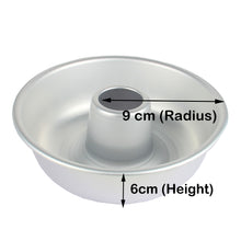 Load image into Gallery viewer, FineDecor Cake Anodized Aluminum Ring Mould Pan / Bundt Cake Mould, Silver, 9 Inch, FD 3119