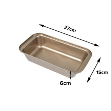 Load image into Gallery viewer, FineDecor Toast Pan ( Gold ), Carbon Steel Bread Pan, Nonstick Loaf Pan for Baking with Easy Grips Handles ( 10.5 * 6 * 2.5 inch)- FD 3310