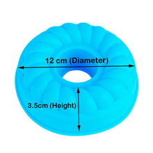 Load image into Gallery viewer, FineDecor Silicone Bundt Cake Pan, Nonstick Round Fluted Mold 5 Inch - Tube Cake Pan Silicone Baking Molds for Jello, Gelatin, Pound Cake, FD 3190