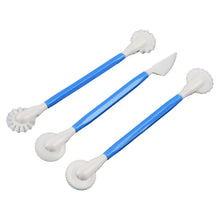 Load image into Gallery viewer, FineDecor 3Pcs Sugar Craft Modeling Tools, Fondant Sculpting Tools, DIY Kit for Clay Ceramic Pottery Shaping  - (3 Pcs X 1 Set) - FD 3410
