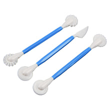 Load image into Gallery viewer, FineDecor 3Pcs Sugar Craft Modeling Tools, Fondant Sculpting Tools, DIY Kit for Clay Ceramic Pottery Shaping - (3 Pcs X 1 Set) - FD 3410