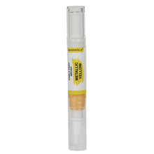 Load image into Gallery viewer, Colourmist Edible Paint Brush With Metallic Paint ( Metallic Yellow ) | Food Colour Paint Brush For Dessert | 1pc